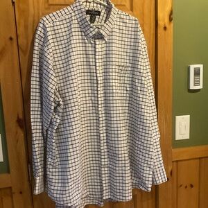 The Outfitters by Lands’ End Long Sleeve Button Down Shirt, Size 3XL Tall